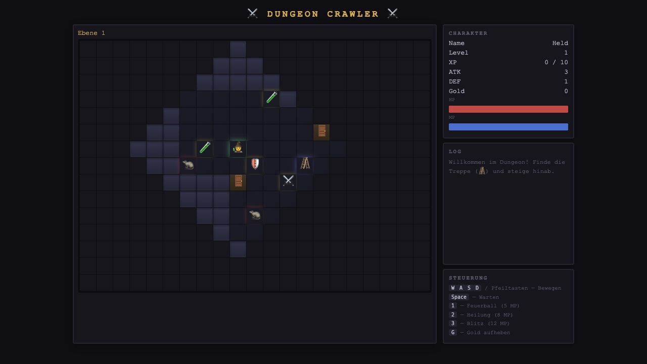 Spielansicht von Dungeon Crawler